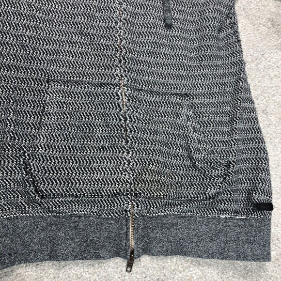 Roots Canada Sweatshirt Sz M Full Zip Hooded Colorblock Black Grey - Picture 5 of 11